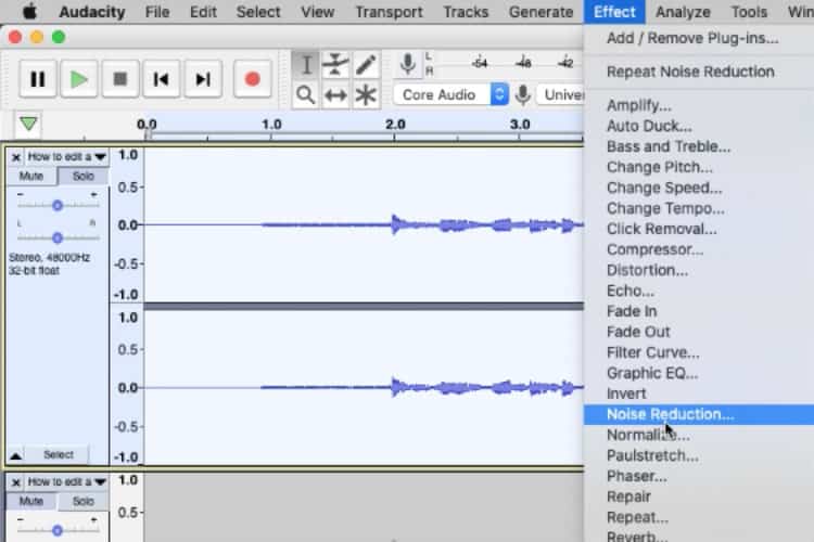 How to Edit a Podcast - Noise Reduction