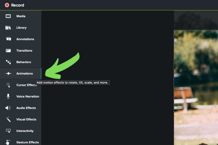 how to zoom in camtasia 3